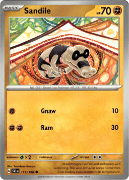 2023 Sandile #115 Scarlet & Violet