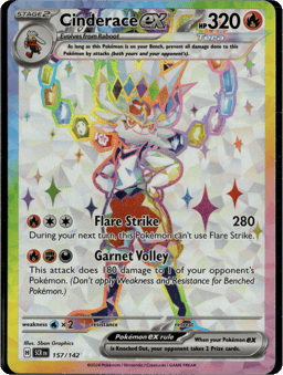 2024 Cinderace ex #157 Stellar Crown