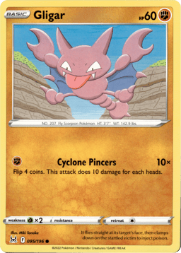 2022 Gligar #95 Lost Origin