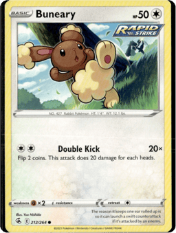2021 Buneary #212 Fusion Strike