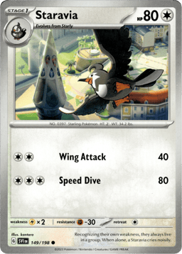 2023 Staravia #149 Scarlet & Violet