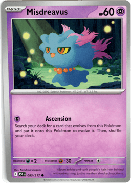 2026 Misdreavus #85 Ascended Heroes