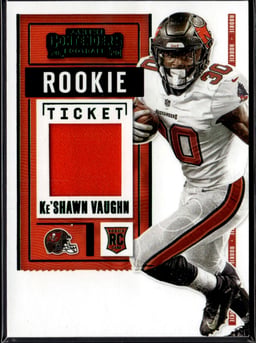 2020 Ke'Shawn Vaughn #RSV-KSV Contenders Rookie Ticket Swatches