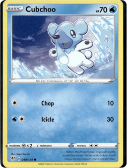 2020 Cubchoo #48 Darkness Ablaze