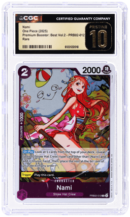 2025 One Piece Premium Booster the Best Vol 2 Nami #PRB02-012 CGC PRI