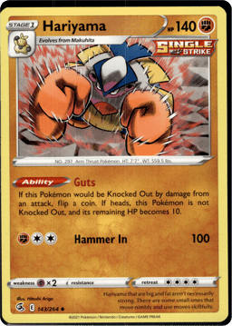 2021 Hariyama #143 Fusion Strike