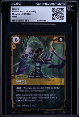 2025 Riftbound League Of Legends LoL Origins Karma #235 CGC AUTH