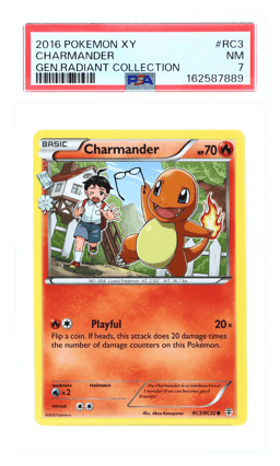 2016 Pokemon XY Generations Radiant Collection Charmander #RC3 PSA 7