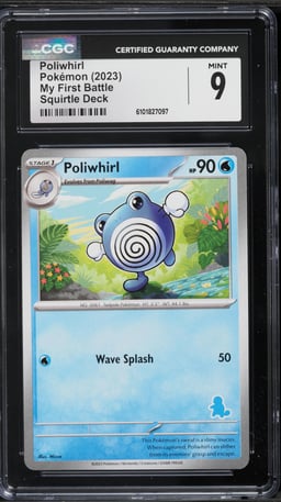 2023 Pokemon My First Battle Deck Poliwhirl CGC 9 MINT