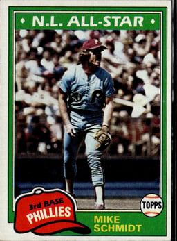 1981 Mike Schmidt #540 N.L. All-Star