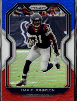 2020 David Johnson #75 Prizm Red White and Blue