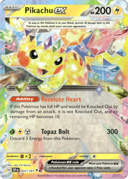 2024 Pikachu ex #57 Surging Sparks