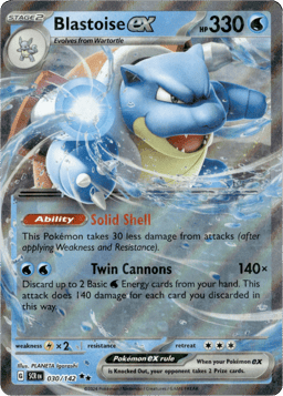 2024 Blastoise ex #30 Stellar Crown