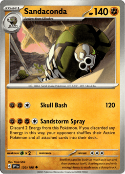 2023 Sandaconda #120 Scarlet & Violet