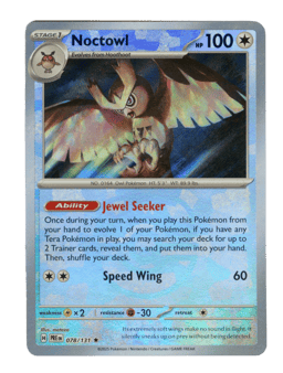 2025 Noctowl  (Master Ball) #78 Prismatic Evolutions