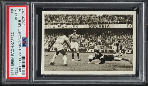 1958 Bremer Fachring Kaffee Weltmeisterschaft Pele ROOKIE #9 PSA 4 VGEX