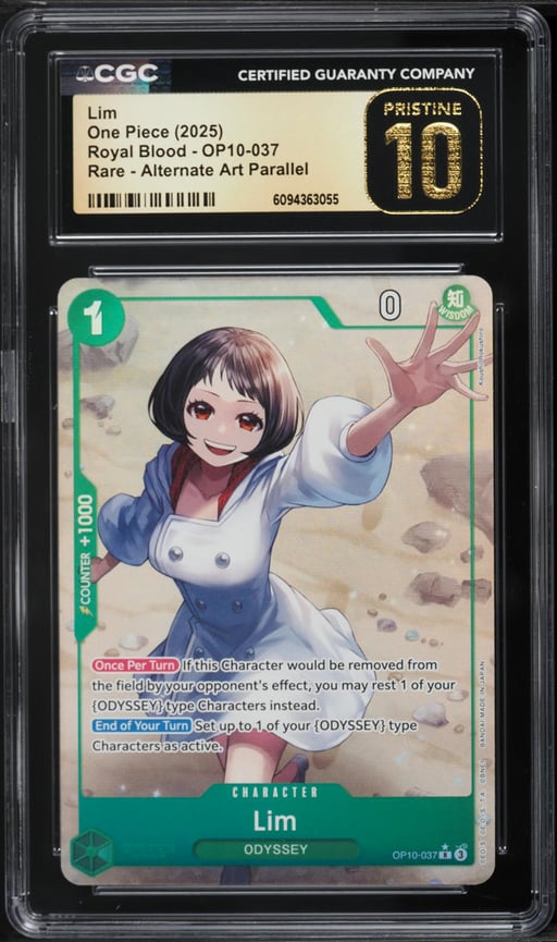 2025 One Piece Royal Blood Alt Art Parallel Lim #OP10-037 CGC 10 PRISTINE