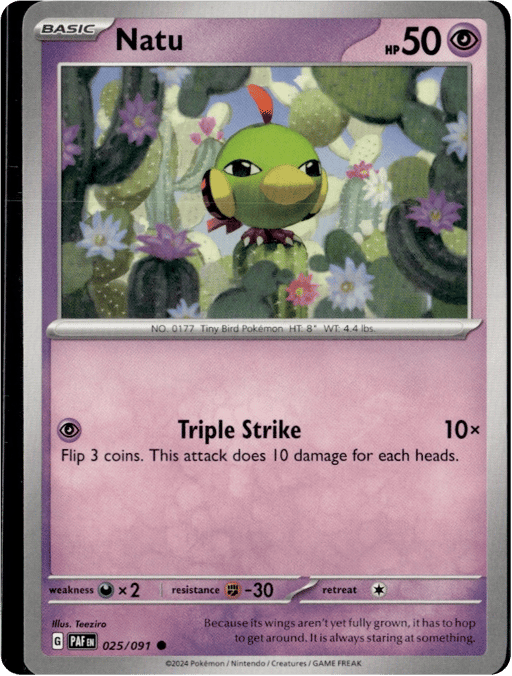 2024 Natu #25 Paldean Fates