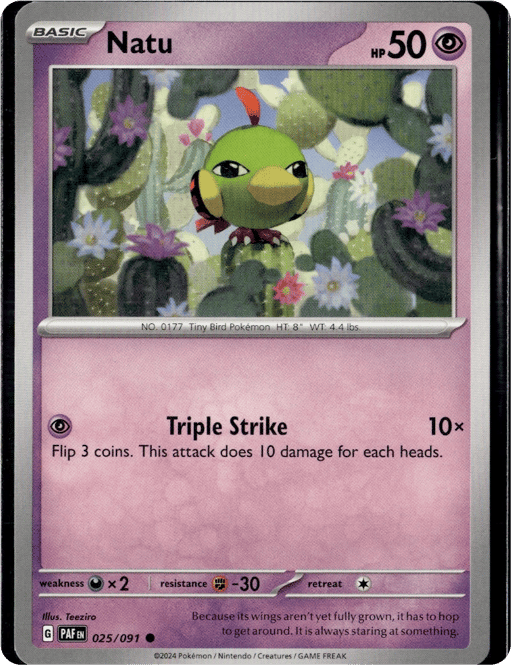 2024 Natu #25 Paldean Fates