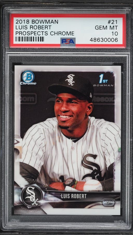 2018 Bowman Chrome Luis Robert PROSPECT #BCP21 PSA 10 GEM MINT