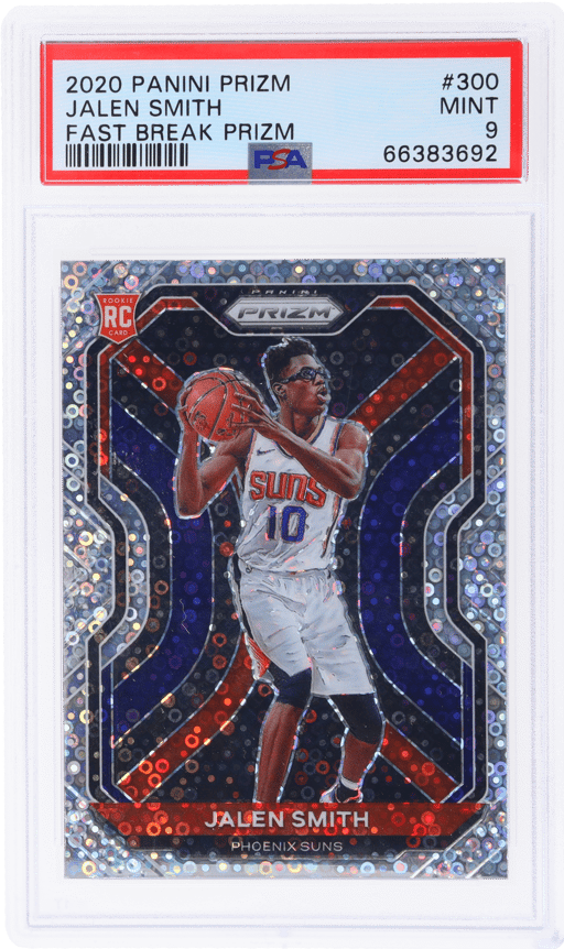 2020 Panini Prizm Fast Break Disco Prizm Jalen Smith #300 PSA 9