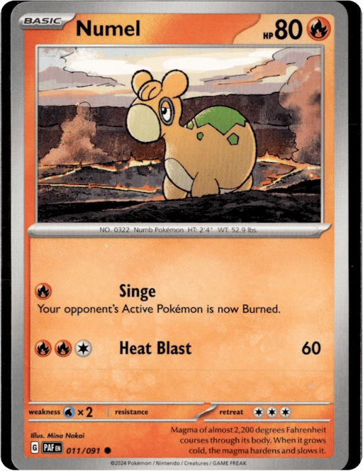 2024 Numel #11 Paldean Fates