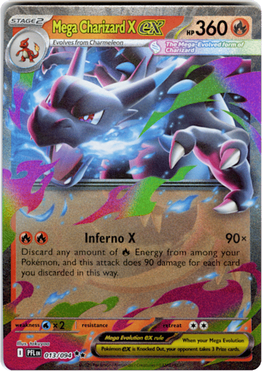 2025 Mega Charizard X ex #13 Phantasmal Flames