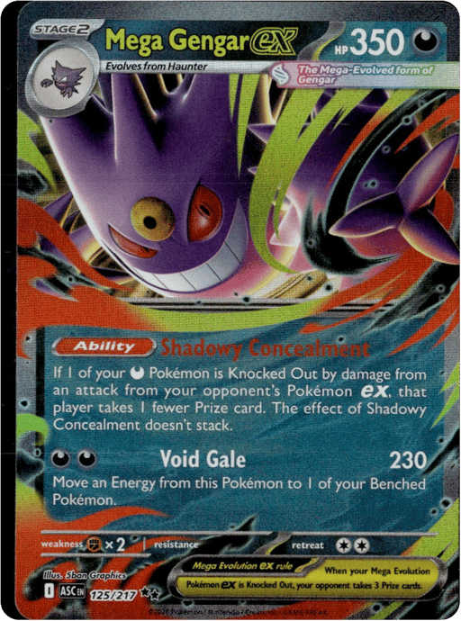 2026 Mega Gengar ex #125 Ascended Heroes