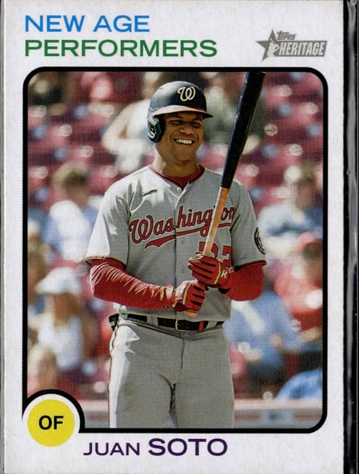 2022 Juan Soto #NAP-7 Topps Heritage New Age Performers