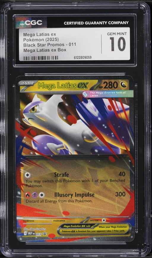 2025 Pokemon Mega Evolution Promo Box Holo Mega Latias ex #11 CGC 10 GEM MINT
