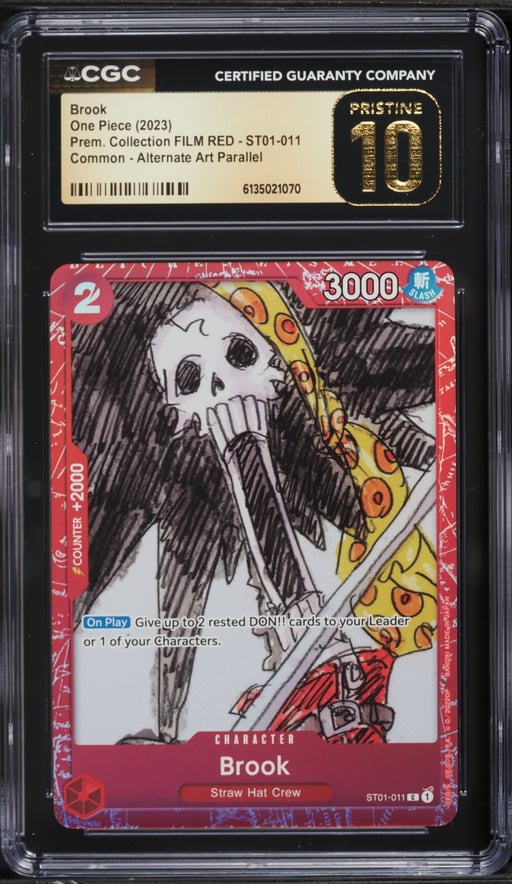 2023 One Piece Premium Collection FILM RED Brook #ST01-011 CGC 10 PRISTINE