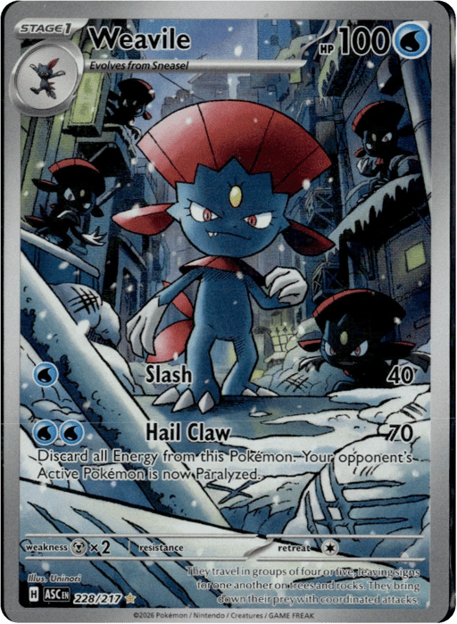 2026 Weavile #228 Ascended Heroes