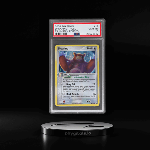 2005 Pokemon Ex Unseen Forces Holo Ursaring #18 PSA 10