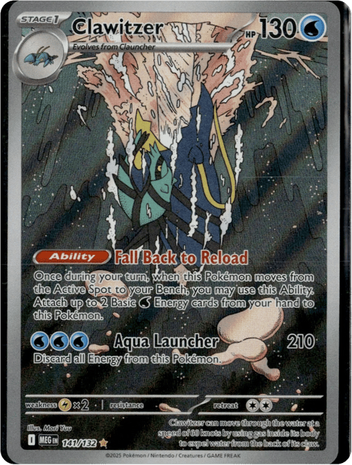 2025 Clawitzer #141 Mega Evolution