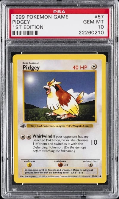 1999 POKEMON BASE SET 1ST EDITIO