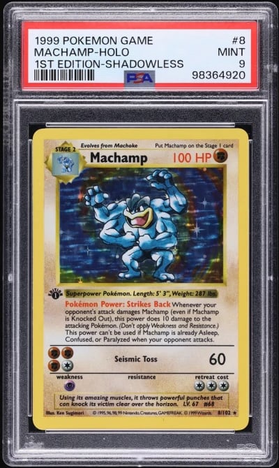 1999 Pokemon Base Set Shadowless