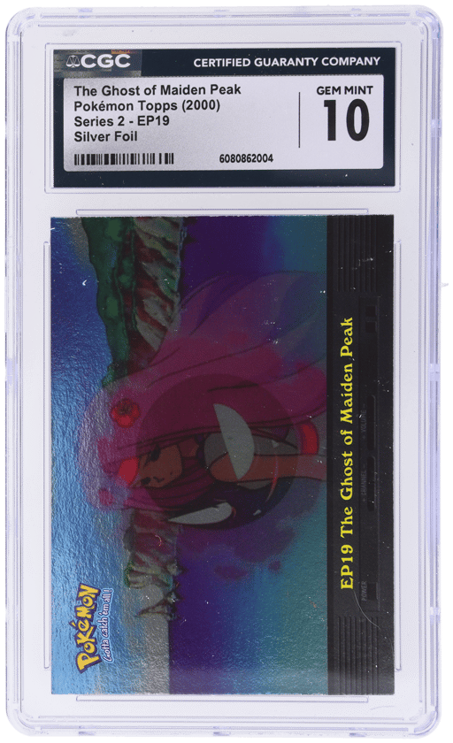 2000 Topps Pokemon Tv Animation Series 2 Episode Cards Foil the Ghost of Maiden Peak #EP19 CGC 10