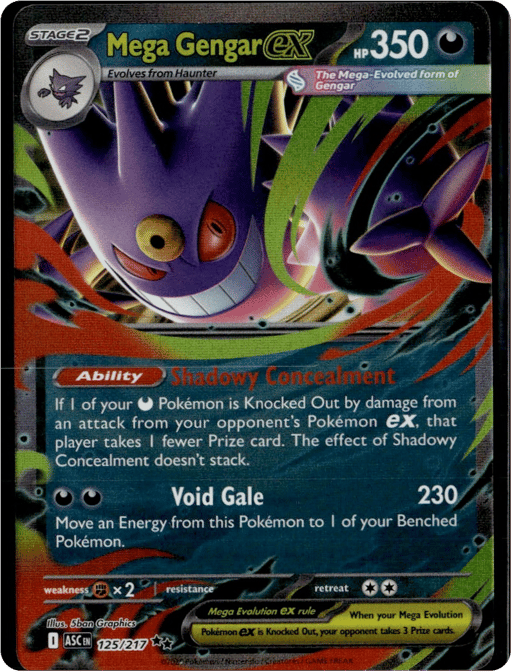 2026 Mega Gengar ex #125 Ascended Heroes