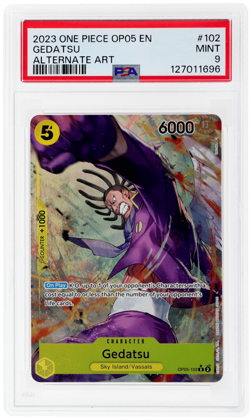 2023 One Piece Awakening of the New Era Alternate Art Gedatsu #102 PSA 9