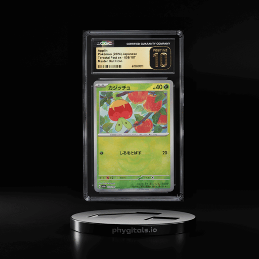 2024 Pokemon Japanese Scarlet & Violet Terastal Fest ex Holo Applin #008 CGC 10 PRISTINE