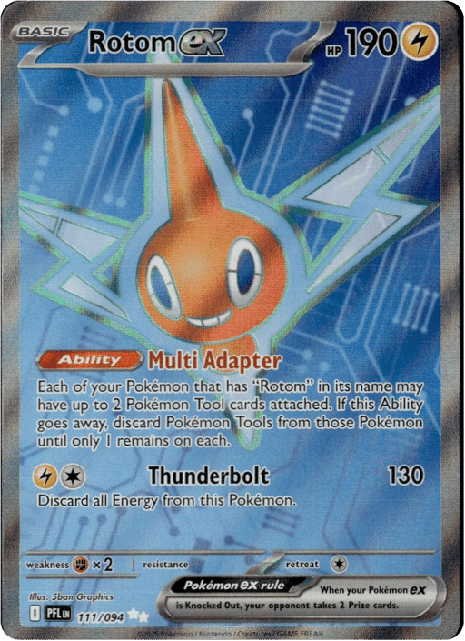 2025 Rotom ex #111 Phantasmal Flames