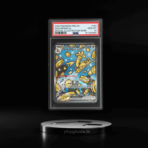2025 Pokemon Scarlet and Violet Prismatic Evolutions Special Illustration Rare Gholdengo Ex #164 PSA 10