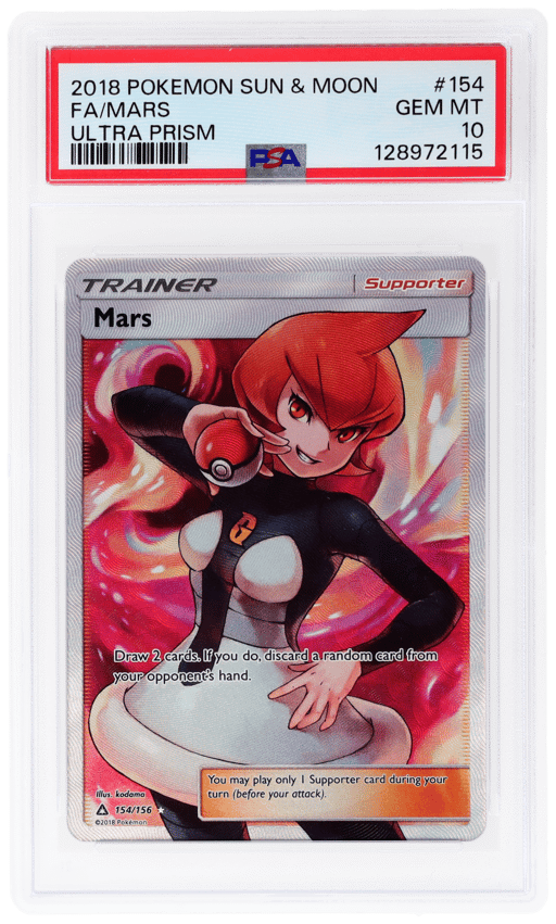 2018 Pokemon Sun and Moon Ultra Prism Mars #154 PSA 10
