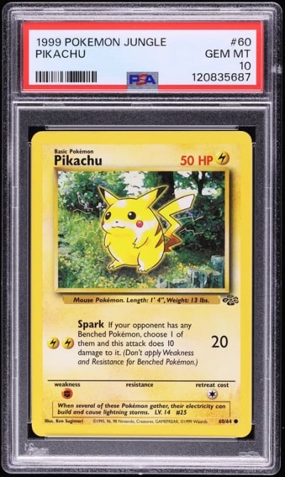 1999 Pokemon Jungle Pikachu #60 