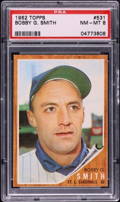 1962 Topps Bobby G. Smith #531 PSA 8 NM-MT