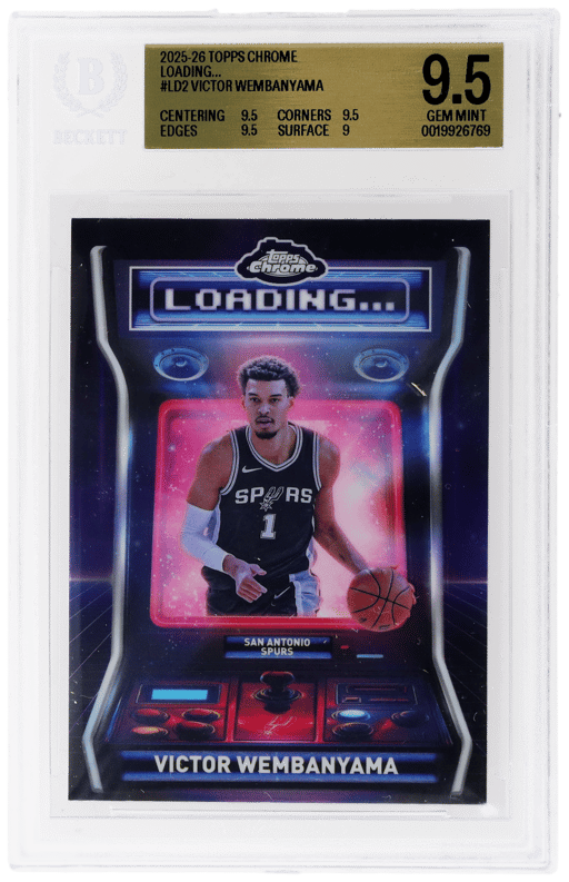 2025 Topps Chrome Loading... Victor Wembanyama #LD-2 BGS 9.5