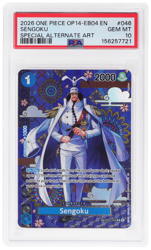 2026 One Piece the Azure Sea's Seven Special Alternate Art Sengoku #OP07046 PSA 10
