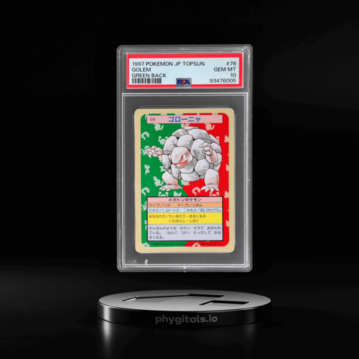 1997 Pokemon Topsun Japanese Green Back Golem #76 PSA 10