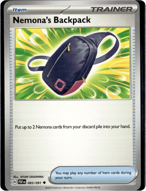 2024 Nemona's Backpack #83 Paldean Fates