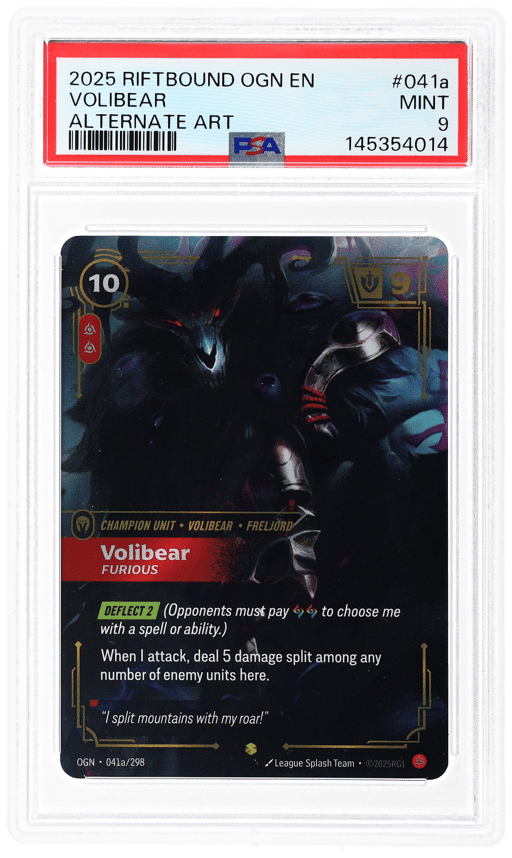 2025 Riftbound: League of Legends Origins Alternate Art Volibear #041a PSA 9